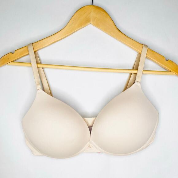 34D VS Victoria Secret Pink Beige Wire-Free Bra - Picture 1 of 3